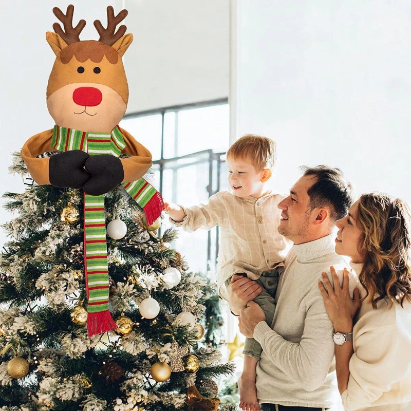 Pawsible Adorno Navidad Decoración Abraza Arbol 3d Punta Sombrero