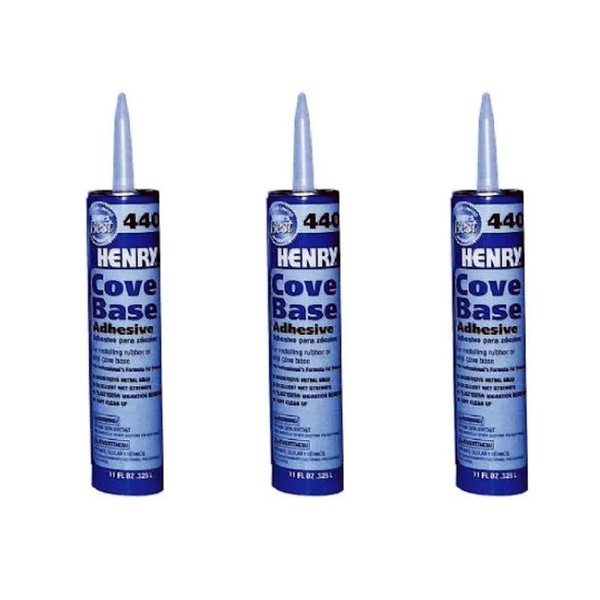 3 Pack of Henry, WW Company 12105 11OZ #440 Cove Adhesive