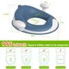 ANGELBLISS Baby Potty Training Toilet Seat with Soft Cushion Handles,