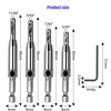 LimCryspp 4Pcs HSS Door Window Cabinet Self Centering Hinge Drill