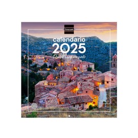 Finocam - Calendar Wall Pictures 30x30 to Write 2025 Month View January 2025 - December 2025 (12 months) Charming Villages Spanish