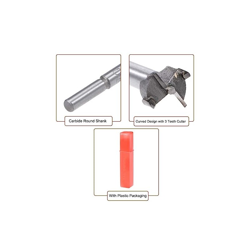 MACHSWON Forstner Drill Bits Tungsten Carbide Wood Hole Saw Opener