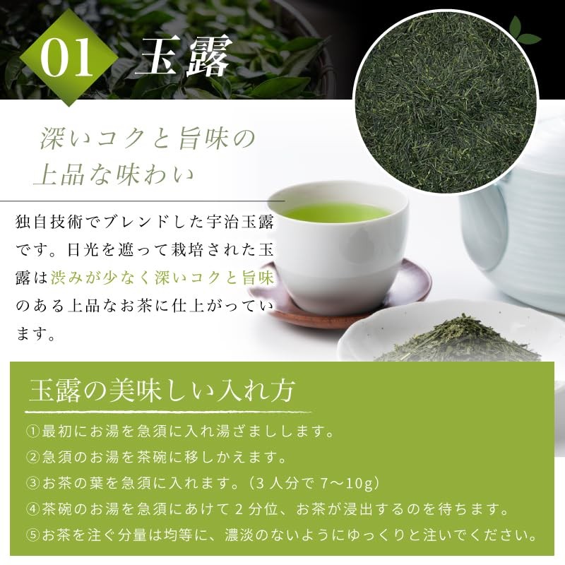 Seasonal Gift Tea Gift Uji Tea Gyokuro 100g Sencha 100g