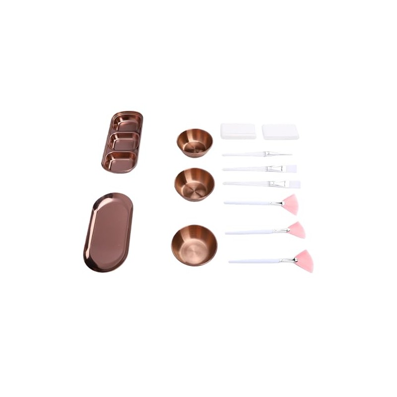 Semme Kit Suministros Faciales Piezas Esteticistas Incluye Tazones Mezcla Acero