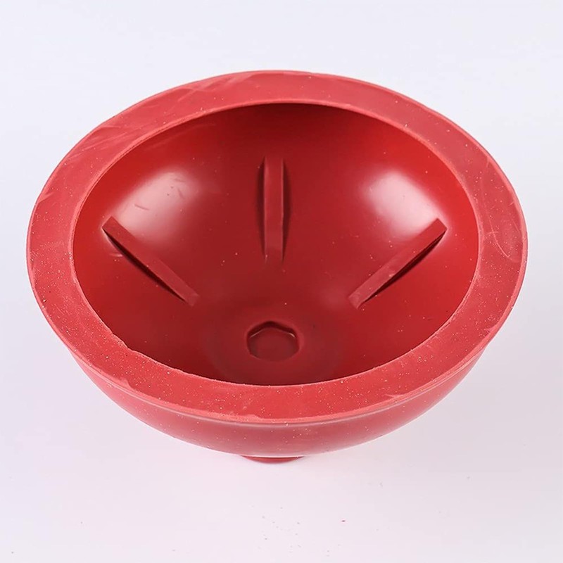 CINGHI LUSSO Toilet Plunger Red Heavy Duty Force Cup Rubber