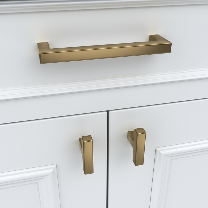 goldenwarm 30 Pack Champagne Bronze Cabinet Pulls Gold Cabinet Handles