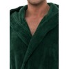 TowelSelections Men's Robe, Plush Fleece Hooded Spa Bathrobe Large/X-Large Foliage
