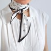 GIMIRO Satin Silk Scarf 148 x 13.5 cm Tie Double