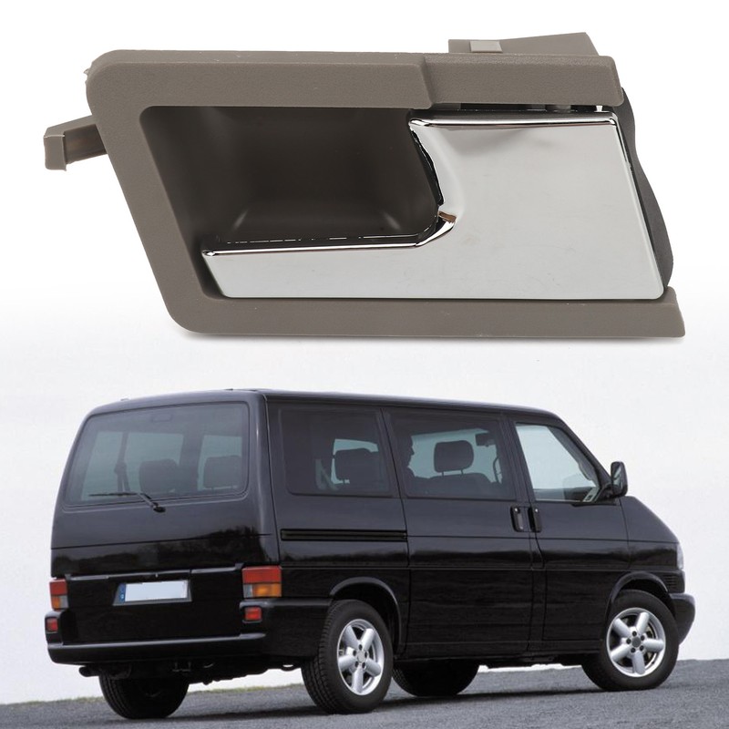 Auto Interior Door Handle Gray Base Plated Inside Pull Door