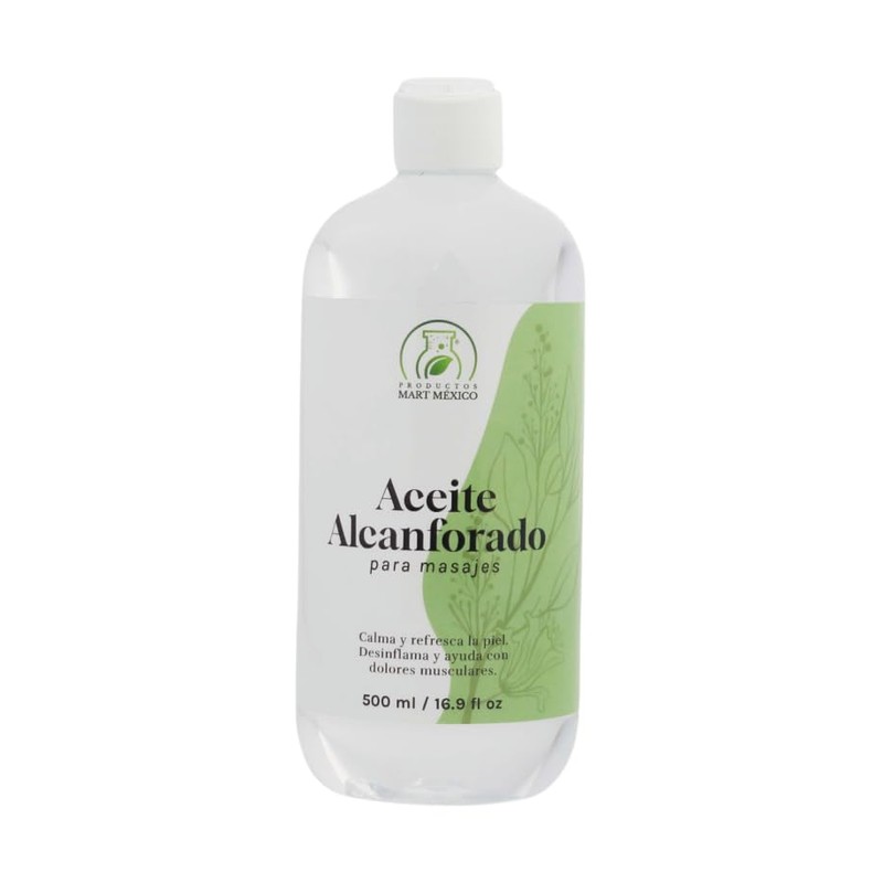 Aceite Alcanforado Para Masajes Refrescante 500 Ml Productos Mart Mexico