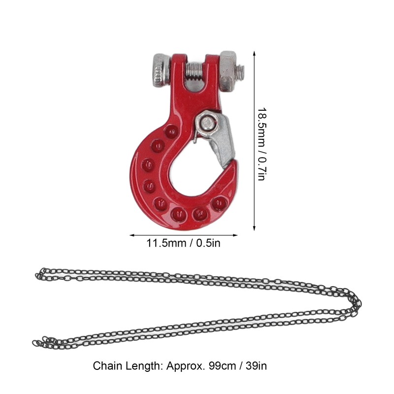 RC Car Tow Hook Trailer Chain Set Upgrade Part Decoration