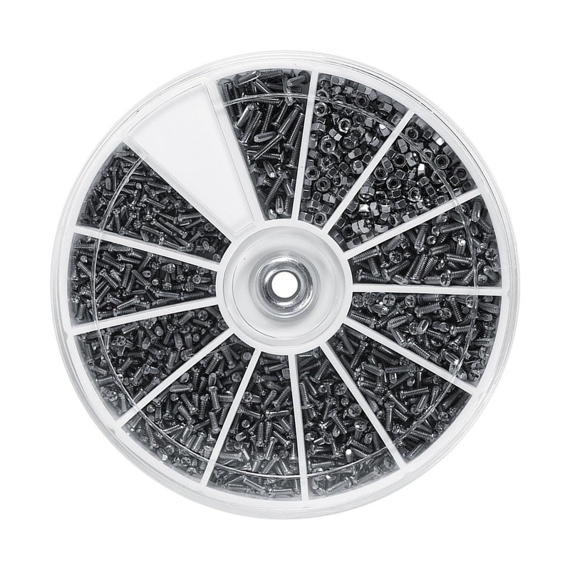 Small Nuts and Screws Assortment Kit, Versatile, 600 Pcs, 12