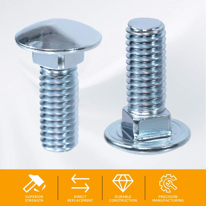 Front Rear Bumper Bolts Kit Capped Round Head Compatible with