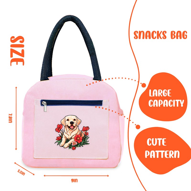 BJDAMAI Labrador Bento Bag, Thermal Insulated Cooler Lunch Bento Tote
