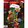 Bucilla Plaid "Decorating the Tree" Felt Applique Stocking Kit 84585