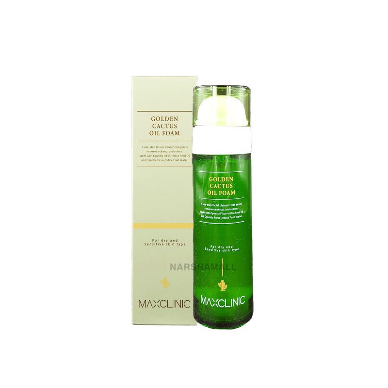 Max Clinic Golden Cactus Oil Foam 110g / 맥스클리닉 골든