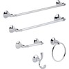 Delta Ashlyn (1-Pack) 24'' Towel Rack for Bathroom Polished Chrome