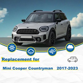 HRSNO 23"+21" Windshield Wipers With 10" Rear Wiper Blade Sets Automotive Replacement for Mini Cooper Countryman 2017-2023,Easy For Installation (Pack of 3)