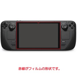 ClearView for Steam Deck, 5 Functions, Shock Absorption, Blue Light Reduction, LCD Protective Film, Anti-Reflection, Antibacterial, Bubble Free, Made in Japan