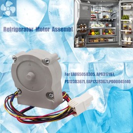 Replace EAU65058305, AP6317197, PS12383671,EAP12383671,PD00045140 Refrigerator Motor Assembl Refrigerator Evaporator Fan Motor Assembly,for Compatible with LG and Kenmore Refrigerators DC 12.0 V/1.0 A