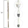 Sorbus Macrame Plant Hanger [4 Pack] Indoor Outdoor Hanging Plant