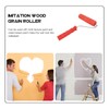 Mikikit Rubber Roller for Painting, Wooden Texture Roller, Wood Effect