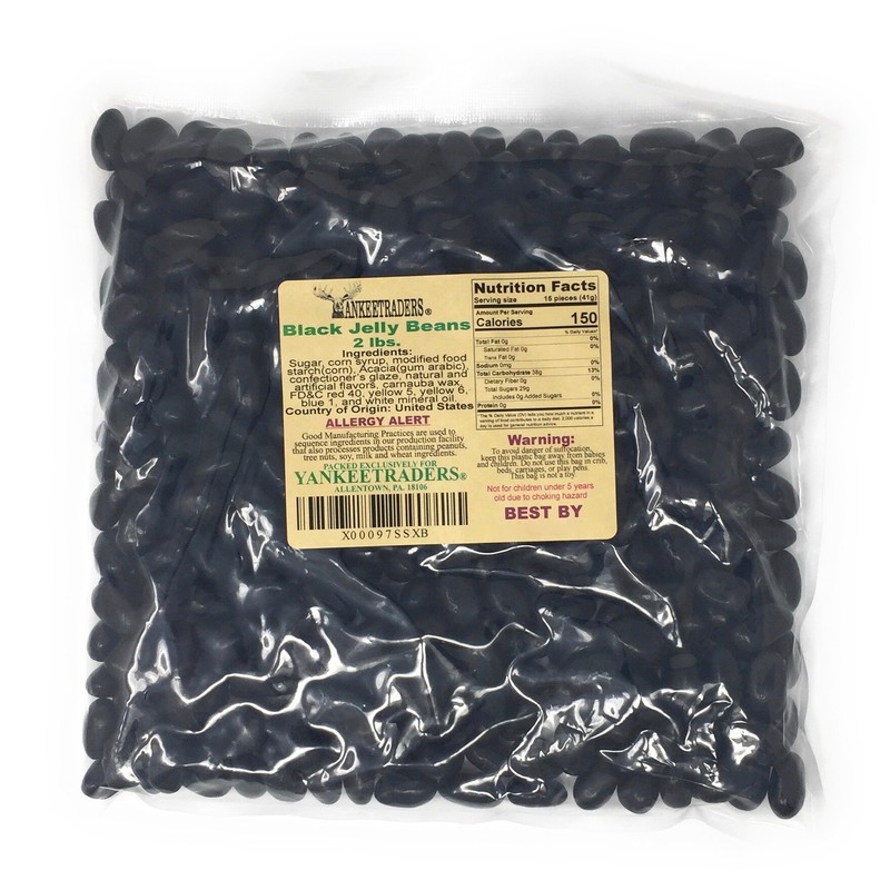 Black Jelly Beans - Licorice Flavor - 2 Lbs.