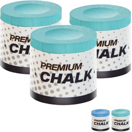 Pool Cue Chalk - 3 Cubes Billiards Stick Premium Chalks Pure Round Circle Chalk Table Accessories Performance for Professional Tournament Snooker Games Gifts Home Players Green - SOLROS