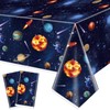 2 Pack Outer Space Party Tablecloths, Solar System Table Covers,