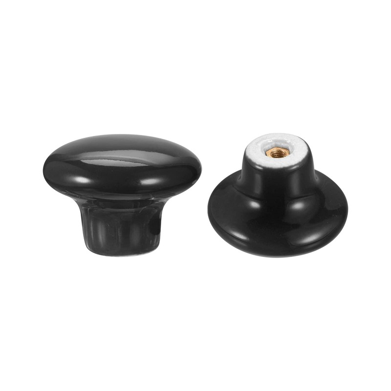 sourcing map Ceramic Drawer Knobs 15pcs, Vintage Dressers Mushroom Shape