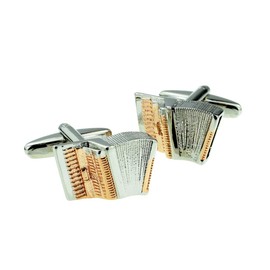 Accordion, 2 tone music instrument Cufflinks X2AJ470