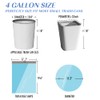 JOYEUX 4 Gallon Small Trash Bags, No-Tearing Drawstring Garbage Bags