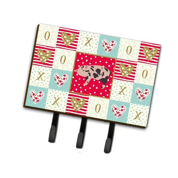 Caroline's Treasures Mini Miniature Pig Love Leash or Key Holder