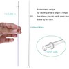 DAKOUFISH 11" Long Clear Reusable Tritan Plastic Replacement Drinking Straws