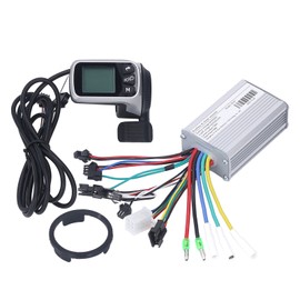 24V 36V 48V 350W Motor Controller with LCD Panel with Thumb Throttle for Electric Bike Scooter Repair Parts