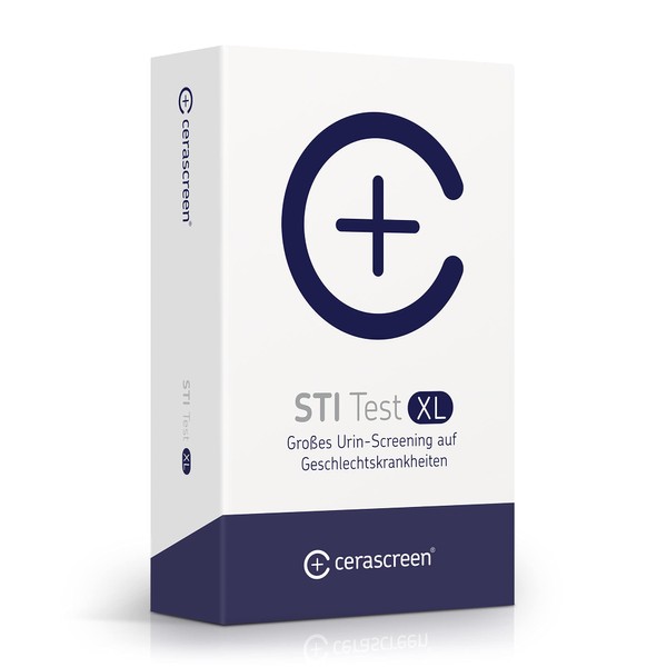 STI STI STD Diseases Test XL by CERASCREEN - Urine Test for the Most Common Sexually Transmitted Infections such as Chlamydia, Tripper and Herpes | Self Test for Home | Certified Laboratory