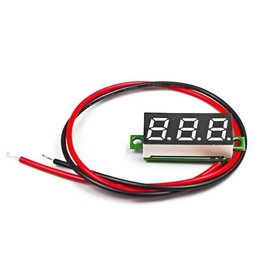 4 Pcs Mini Digital Voltmeter DC 0,28 Zoll LED-Anzeige, Messbereich DC 2,5V-30V Zwei-Draht Spannungspr¨¹fer, 4 Farben: Rot/Gelb/Gr¨¹n/Blau