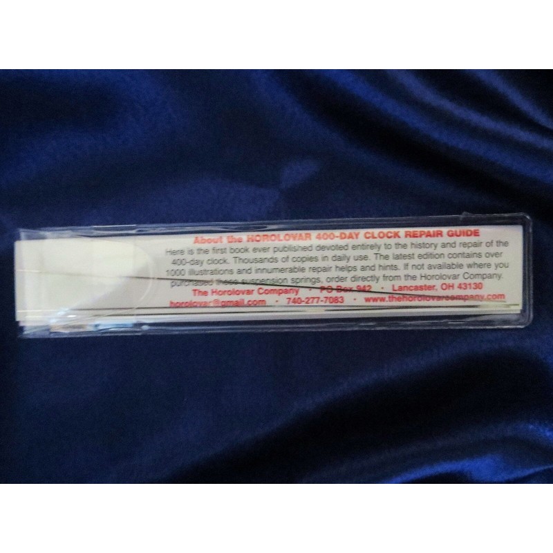 Horolovar 400 Day / Anniversary Clock .0022 Suspension Spring /