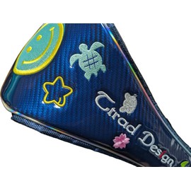Smile sahc015dfux Magnetic Driver Fairway Utility Quatrefoil Turtle Sakura Onpu Golf Headcover (Navy, Driver)