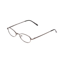 Calabria Flex Collection KIDS 76 Oval Reading Glasses +1.75 Shiny Black Gunmetal Girls