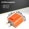 Binego® LED Indicator Relay Indicator Relay Motorcycle Quad Load Independent