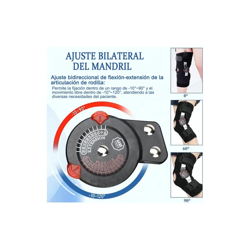 Rodillera Mecanica Postoperatoria Soport Ortopedia Ajustable