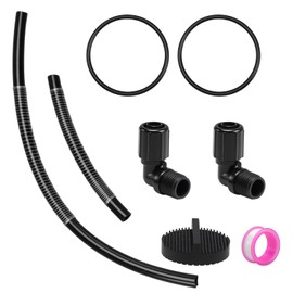 RUHUALIFE Pool Chlorinator Parts, 1/2" NPT Tube Connector, 5/8" OD Tube, Screen and O-Rings Compatible with Pentair Rainbow Auto Feeder/Chlorinator 320 322 Replace#: R172272 R172091 R172009 R172255