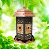 Copper Hexagon Bird Feeder