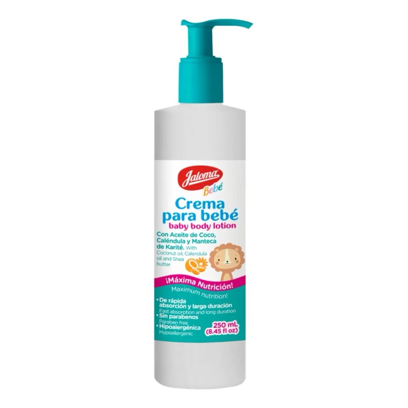 Jaloma Crema Para Bebé, Máxima Nutrición, 250 Ml