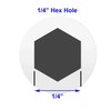 Heavy Duty Hex Hole Wand Tilter for 2" Horizontal Blinds