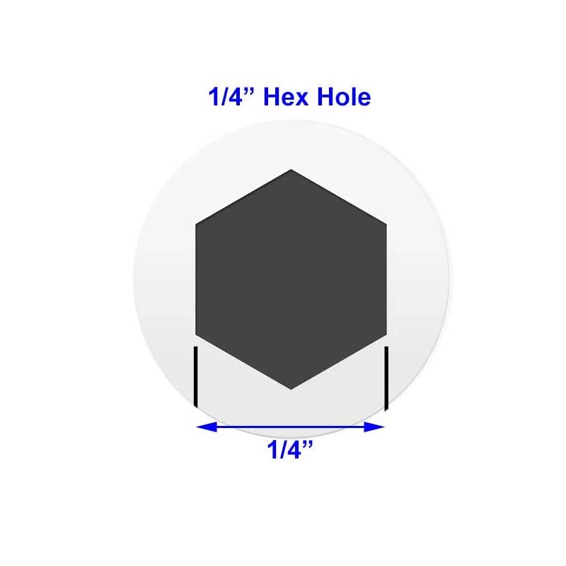 Heavy Duty Hex Hole Wand Tilter for 2" Horizontal Blinds