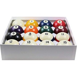 Aramith 2-1/4" Regulation Size Crown Standard Billiard/Pool Balls, Complete 16 Ball Set