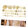 Operitacx 40pcs Tiny Watch Cogs Metal Gear Charms for Jewelry