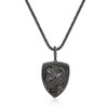 COAI Obsidian Shield Pendant, Obsidian, Obsidian